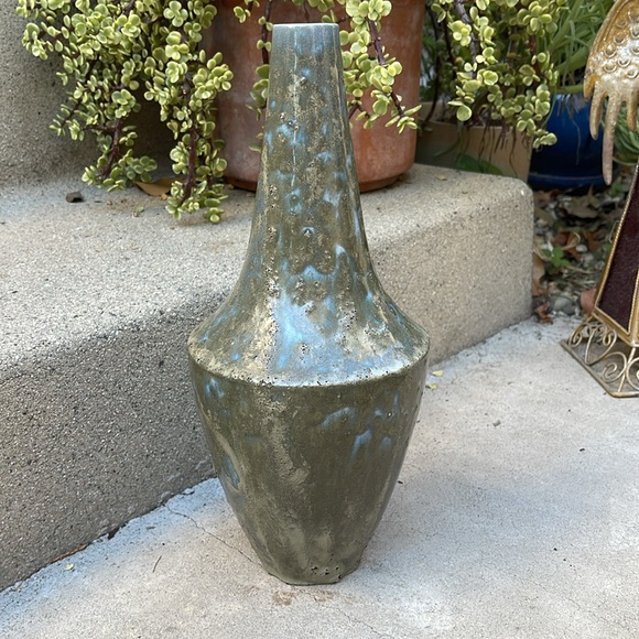 Vintage 1965 rustic glazed studio pottery vase - Picture 2 of 7